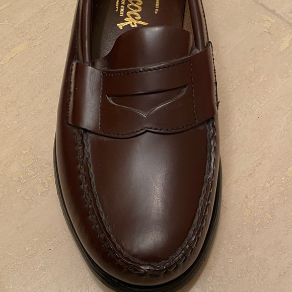 Sebago for Hitchcock Mens Brown Leather Loafers / NWOT / Size 9 /Hitchcock Wide - Picture 6 of 10